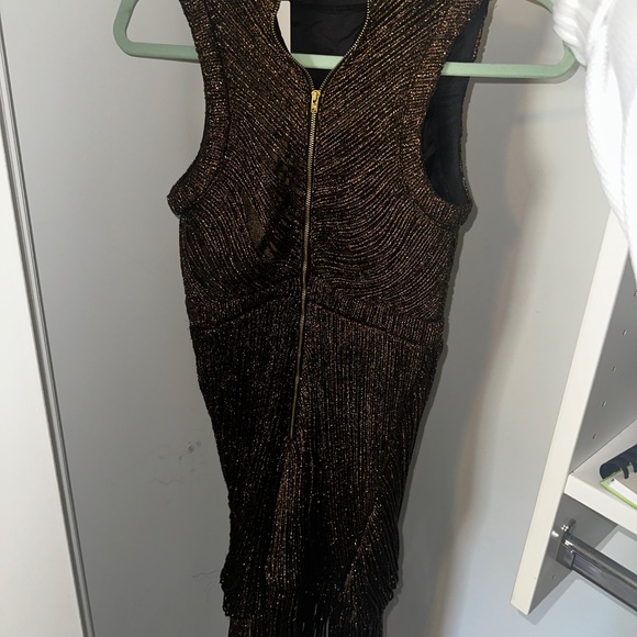 Anthropologie: Not So Serious by Pallavi Mohan Fringed Halter Dress - Picture 5 of 11